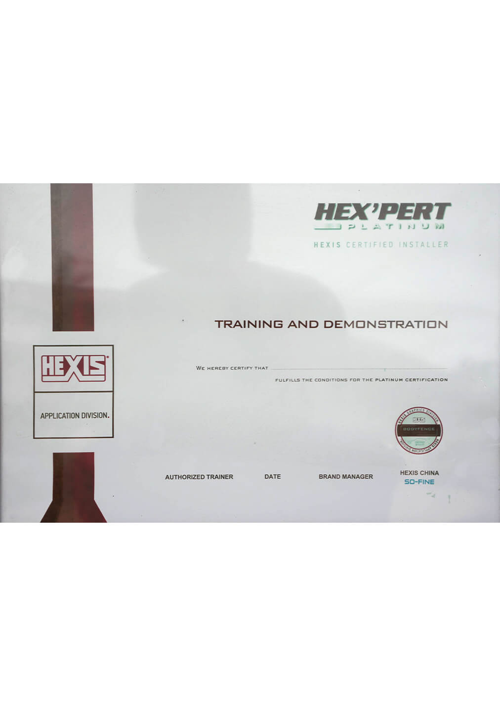 TRAINING AND DEMONSTRATION