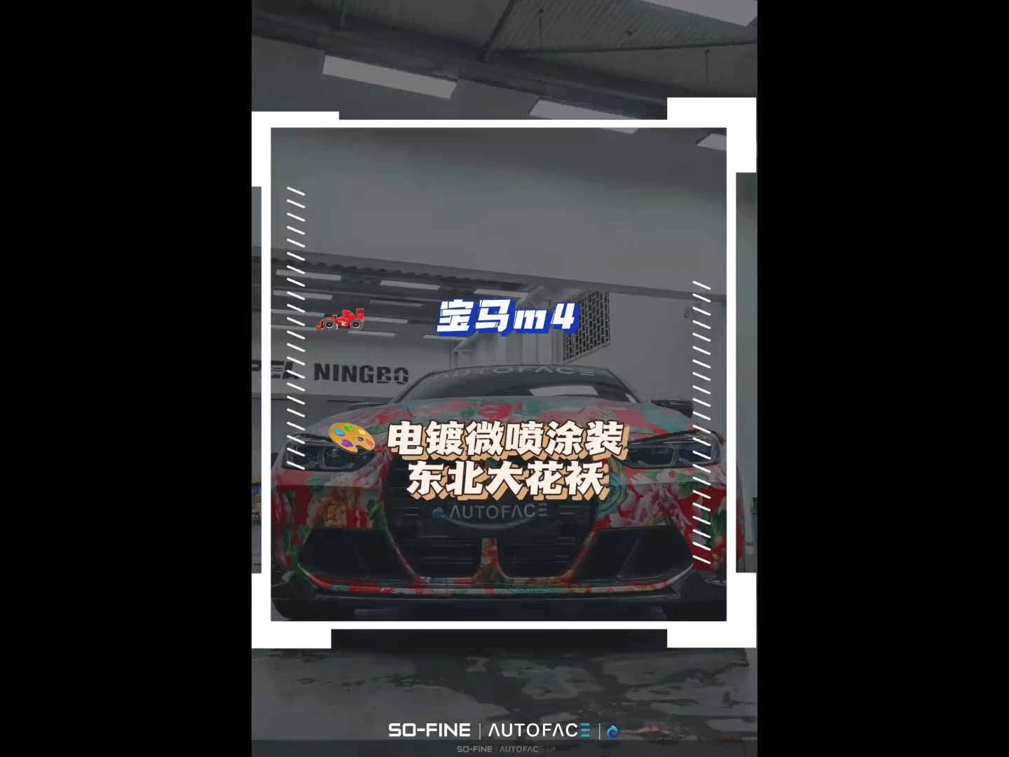 宝马M4--东北大花袄电镀微喷涂装